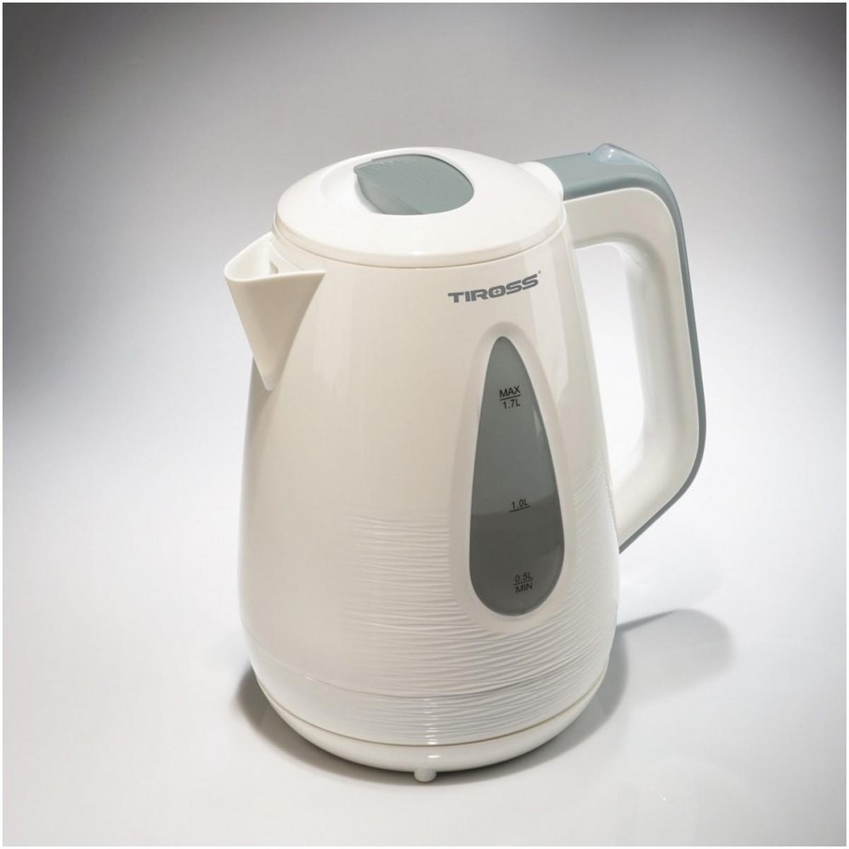 WASSERKOCHER ELEKTRISCH Weiß 15/15/24 cm TS1363 - Weiß, Metall (15/24/15cm) - Tiross 