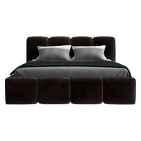 POLSTERBETT DONA 90x200 Dunkelbraun - Dunkelbraun, Textil (90/200cm) - A&J MöbelLand