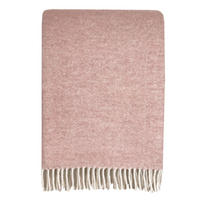 WOLLDECKE Recycelt Beidseitig Rosa 131x170 - Pink, Textil (131/170cm) - Malagoon