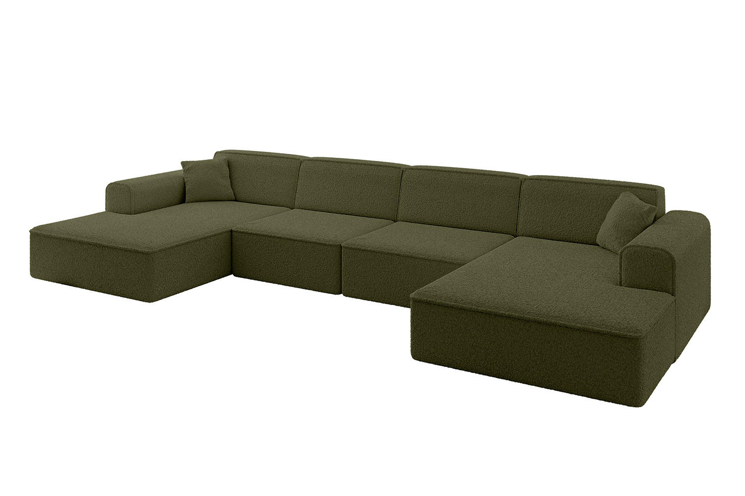 ALTDECOR SEDACÍ SOUPRAVA IREA-U2-v3 – 386 x 165 x 77 cm, zelená