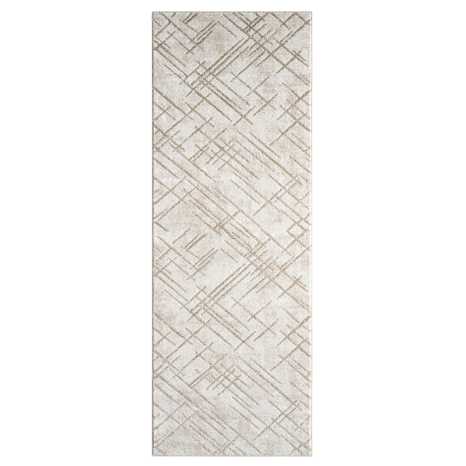 KURZFLOR-TEPPICH Antik 245 Creme 80x300 cm - Creme, Textil (80/300cm) - carpet city