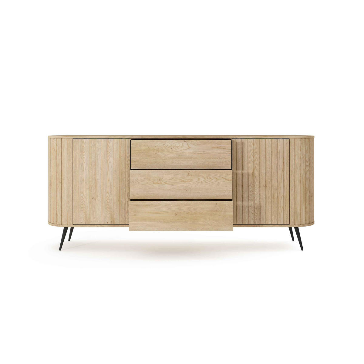 KOMMODE Llovia - Beige, Holzwerkstoff (196/81.8/40.2cm) - Pillovely