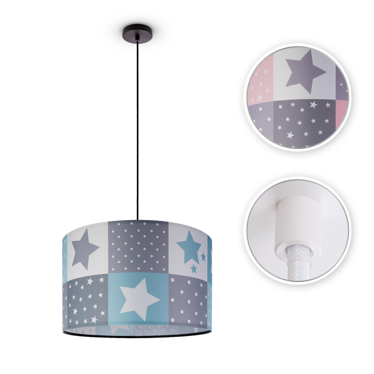 PENDELLEUCHTE Hugo Pd1 Cos 345 - Weiß, Metall (38/38/21cm) - Paco Home