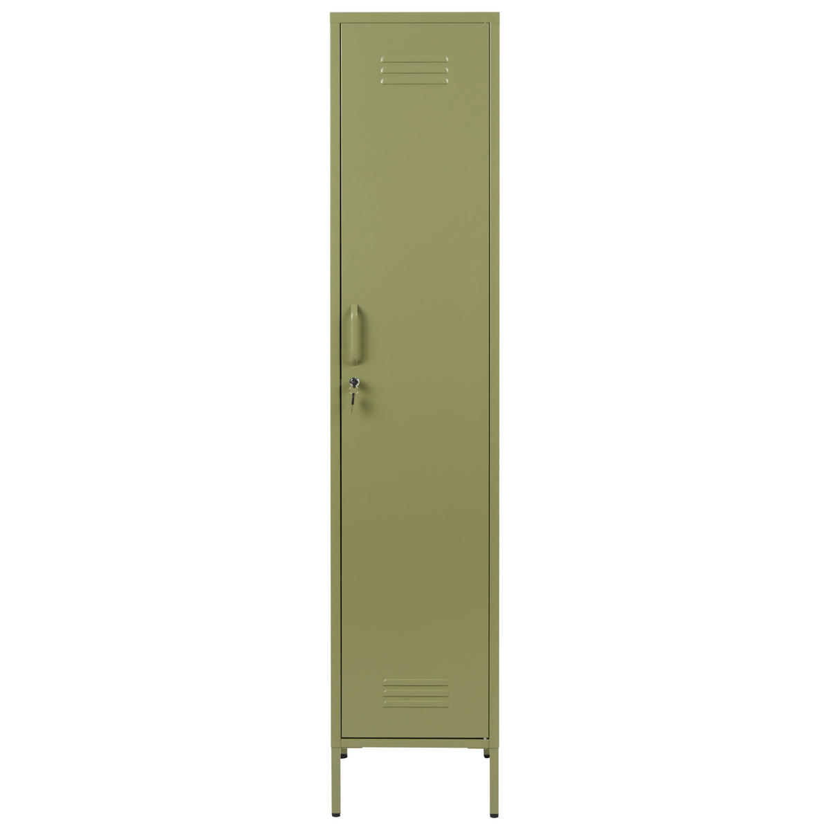 BÜROSCHRANK Metall Grün Frome - Grün, Metall (38/185/50cm) - Beliani