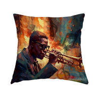 WENDE-KISSENHÜLLE POP-Acryl Jazz 45/45 cm - Multicolor/Schwarz, Textil (45/45cm) - beties Heimtextil