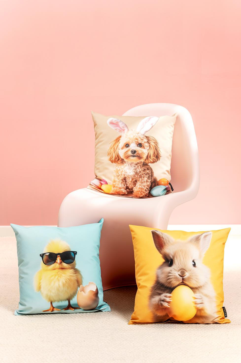 Thumbnail - Magma Heimtexx Dekokissen, Mintgrün, Textil, Tiere, Füllung: Polyester, Quadratisch, 45x8x45 cm, Wohntextilien, Kissen, ...