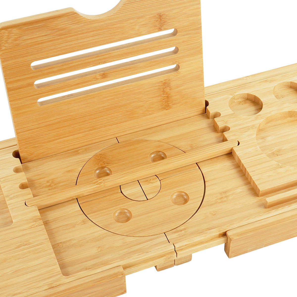 BADEWANNENABLAGE - Hellbraun, Holz (105/3.5/22cm) - Relaxdays