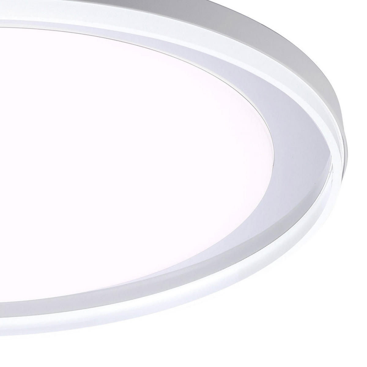 LED DECKENLEUCHTE LARS Weiß - Weiß, Metall (45/45/10cm)