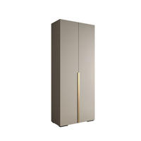 DREHTÜRENSCHRANK 236.7/100/47 2-türig - Kaschmir/Goldfarben, Holz/Metall (100/236.7/47cm) - MÖBEL KRYSPOL