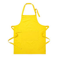 KOCHSCHÜRZE 80/85 cm, 100% Baumwolle - Gelb, Textil (80/85cm) - Homescapes
