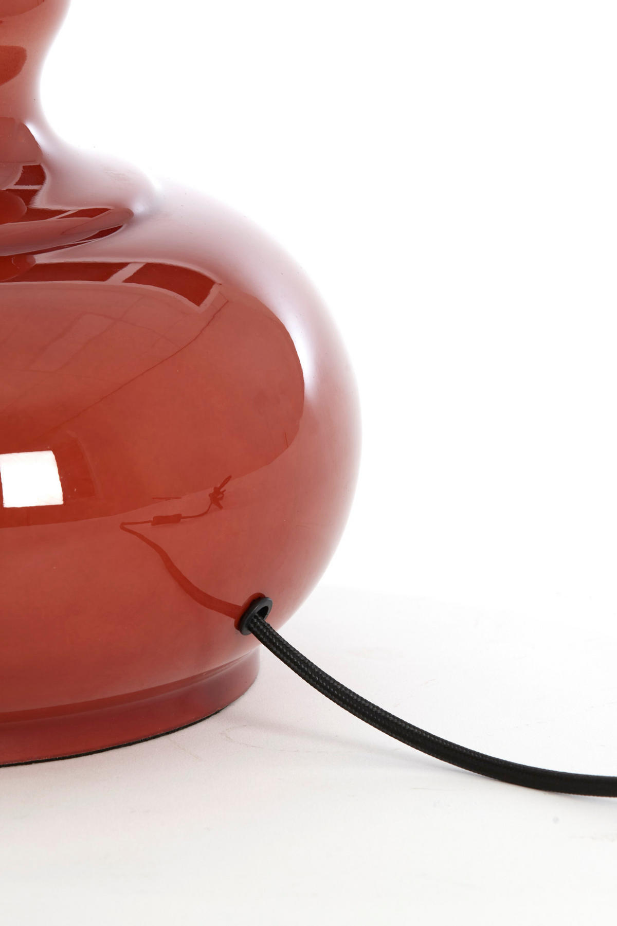 LAMPENFUSS Grün Braun Ø28,5/33 cm - Braun, Glas (28.5/28.5/33cm) - Light & Living