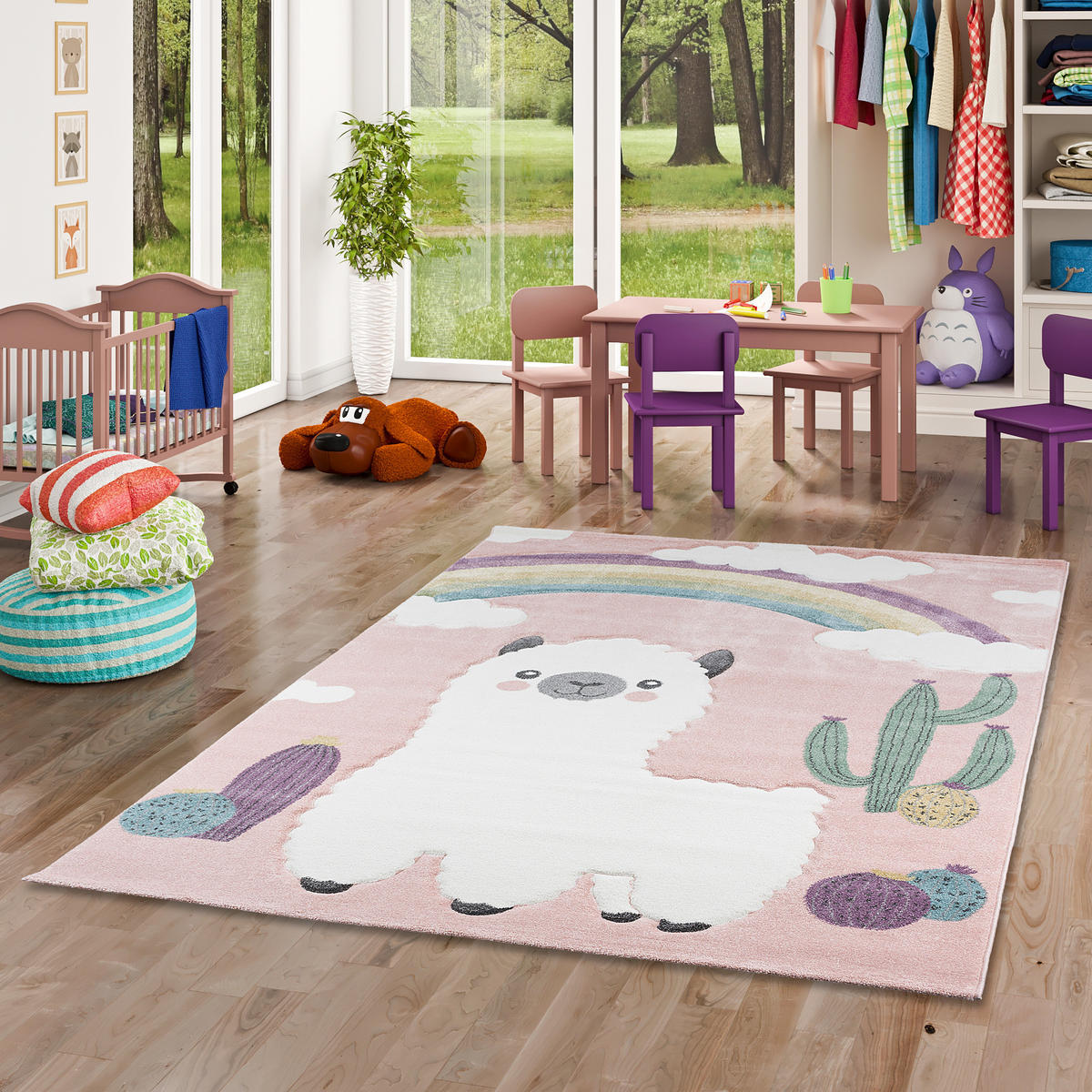 KINDER TEPPICH MAUI ALPAKA WÜSTENLANDSCHAFT - Multicolor, Textil (140/200cm) - Pergamon