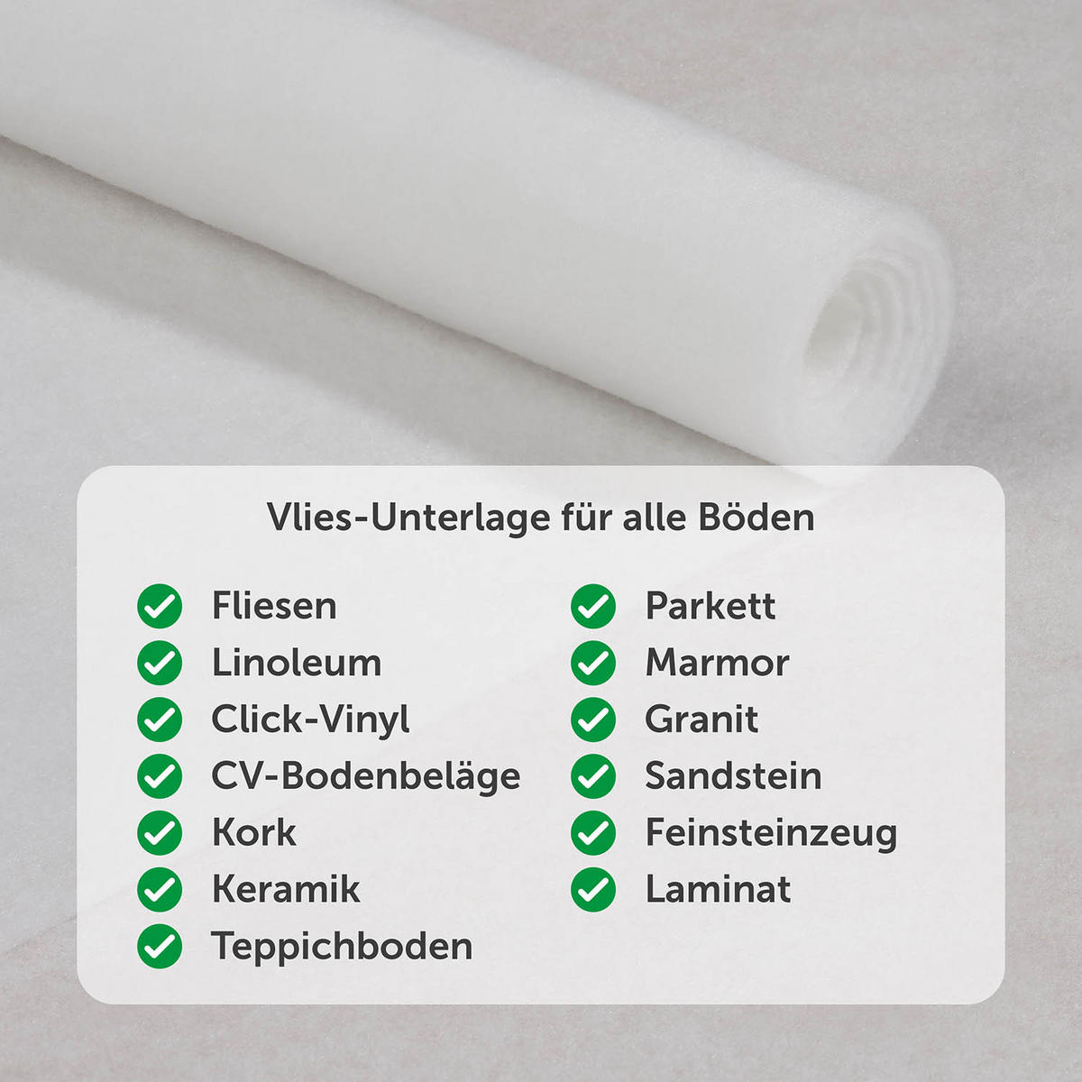 ANTIRUTSCHMATTE 60/120cm, Vlies - Weiß, Kunststoff (60/120cm) - Blumtal