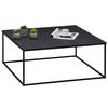 COUCHTISCH HILAR - Schwarz, Metall (80/80/35cm) - IDIMEX