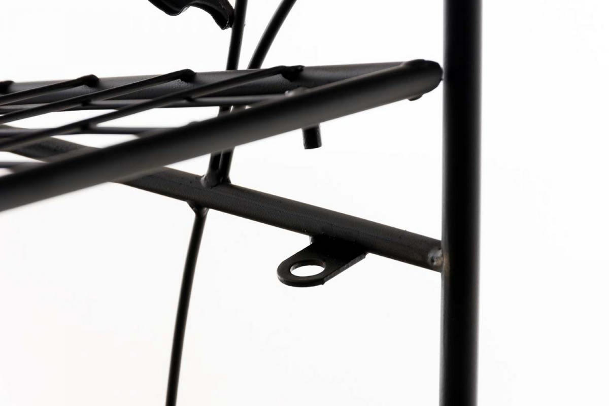 STANDREGAL Metall Schwarz - Schwarz, Metall (58/118/33cm) - CLP