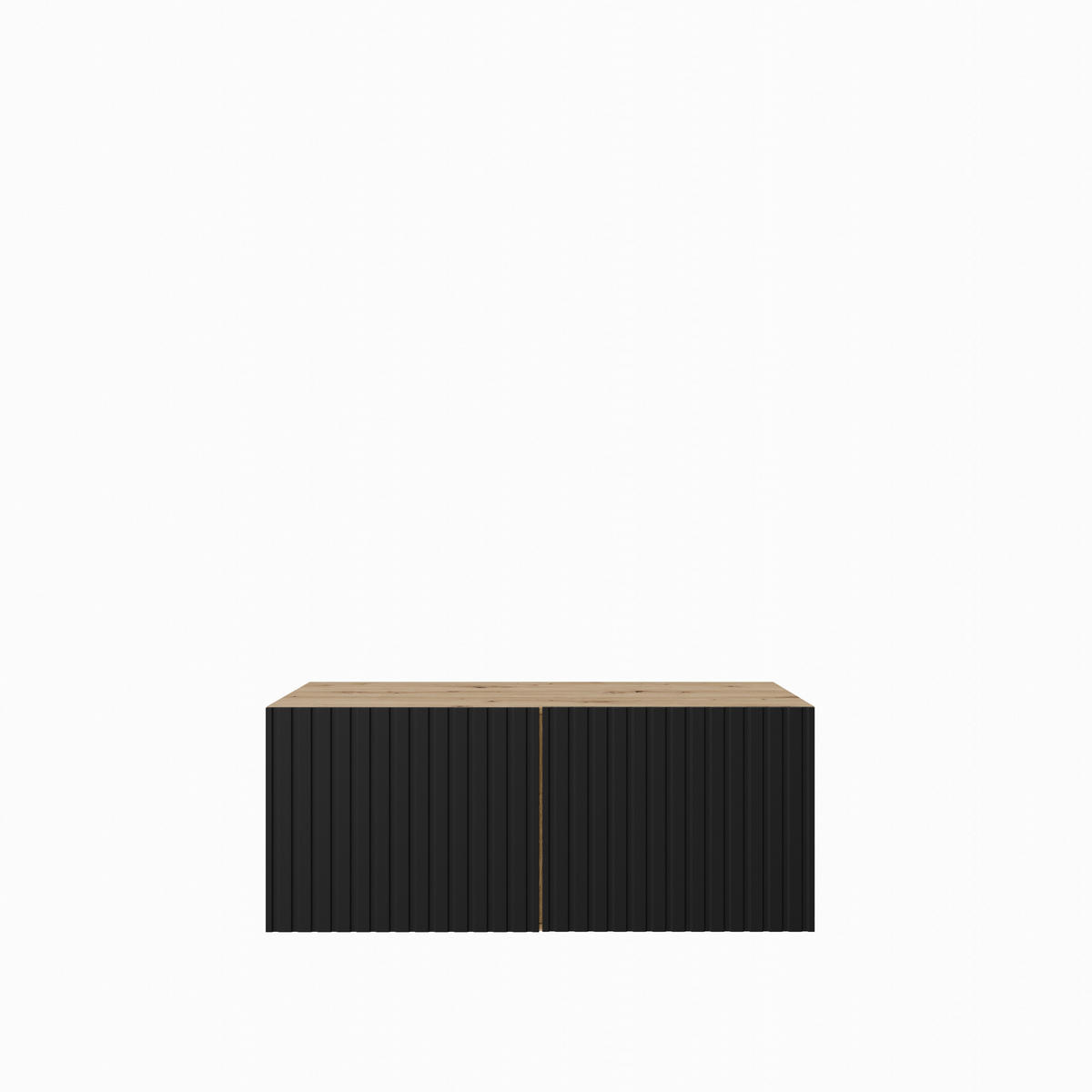 TV-SCHRANK Mio 100 cm, zweitürig, artisan, schwarz - Schwarz/Eiche Artisan, Kunststoff (100/40/41cm) - Margaret Hadas24