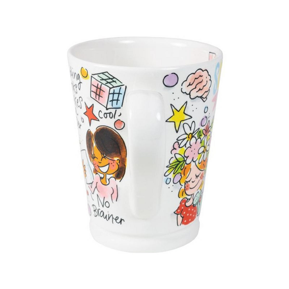 XL-BECHER Miss Brains in Bunt - 500 ml - Multicolor, Keramik (0.5L) - Blond Amsterdam