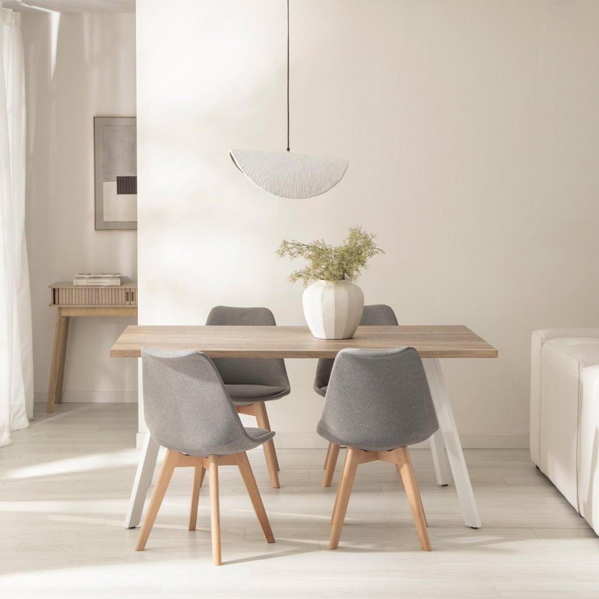 ESSZIMMERSTUHL Kler Grau 49 cm x 82 cm - Grau, Textil (49/82/54cm)