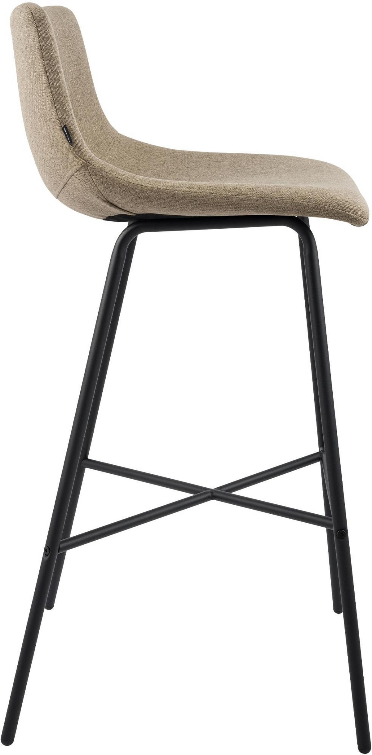 BARHOCKER Gekel Stoff Taupe - Taupe, Textil (44/98/49cm) - DELUKE