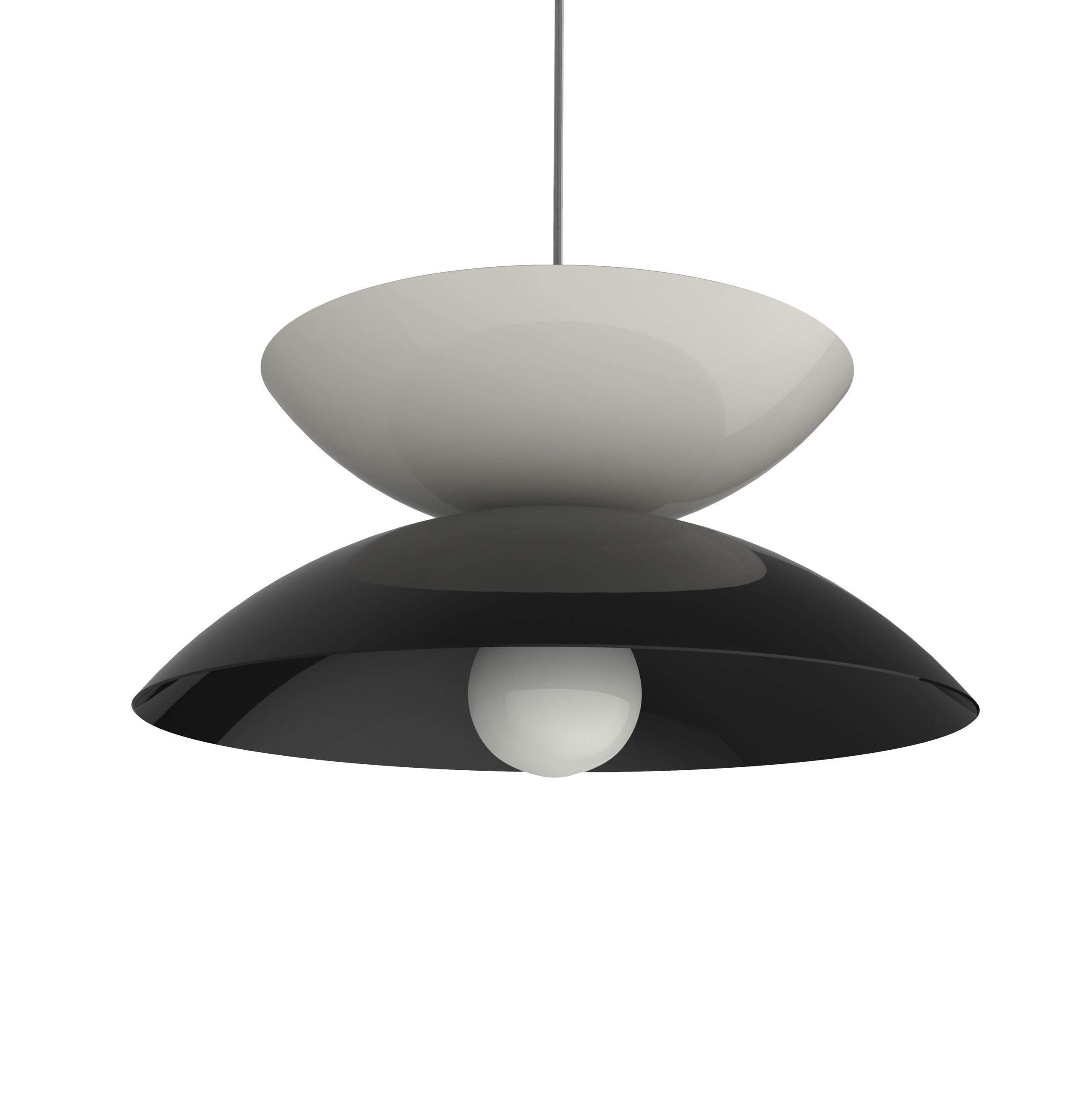 HÄNGELEUCHTE - Schwarz, Metall (40/40/20cm) - Lumicom