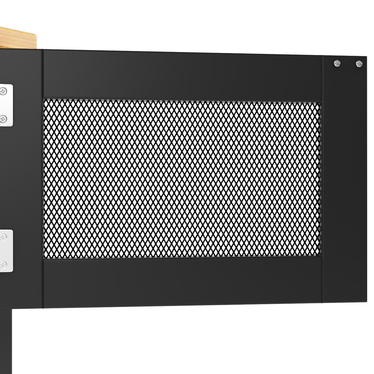 KÜCHENINSEL 140x40x93.5cm aus MDF/Metall mit Klappplatte,2 Schubladen - Schwarz, Holzwerkstoff (40/93.5/140cm) - Modfu