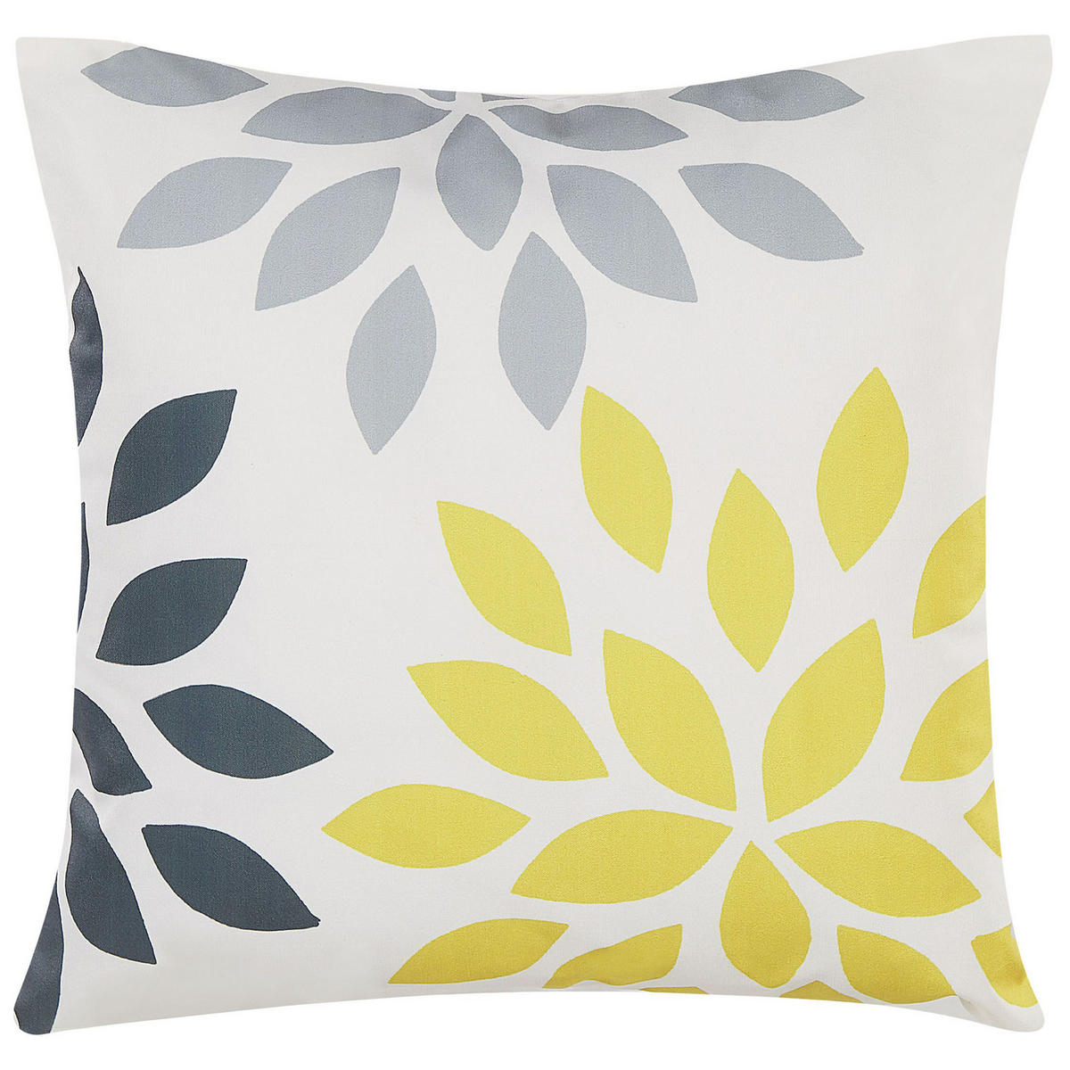 GARTENKISSEN 2er-Set Blättermotiv bunt 45/45 cm Riale - Multicolor, Textil (45/45cm) - Beliani