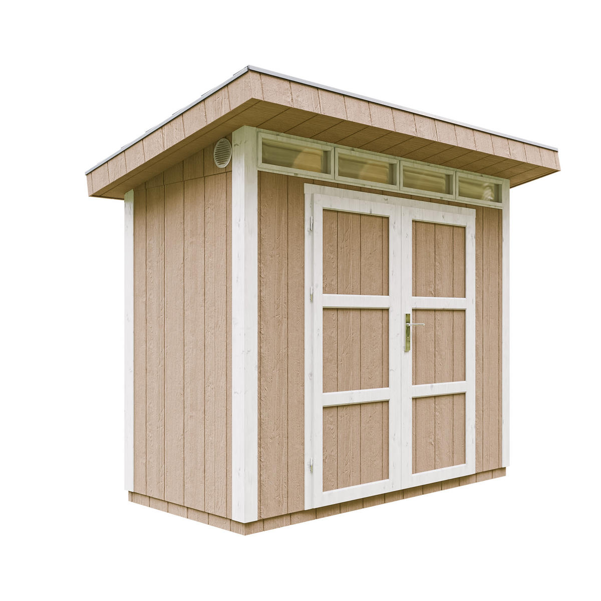 HOLZ-GARTHENHAUS basis LP SmartSide 3m² mit B161xL293xH239 cm - M901A - TERRA BROWN - Hellbraun, Holz (294/239/161cm) - Timbela
