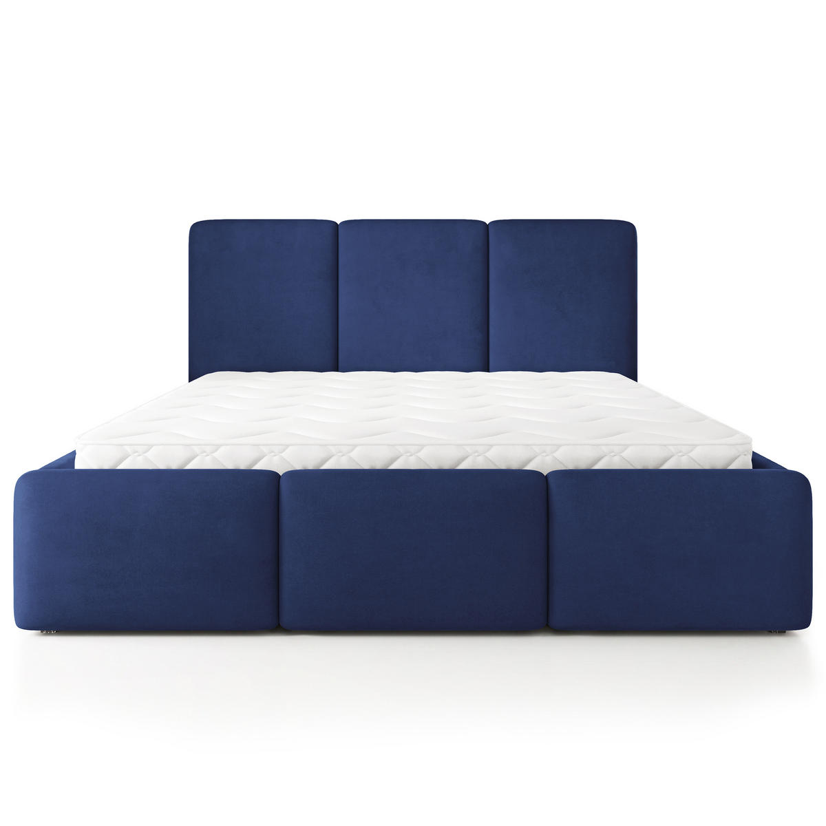 POLSTERBETT MORENA MGV 160x200 cm mit Bettkästen - Blau - Blau, Holz (160/200cm) - MASSENO