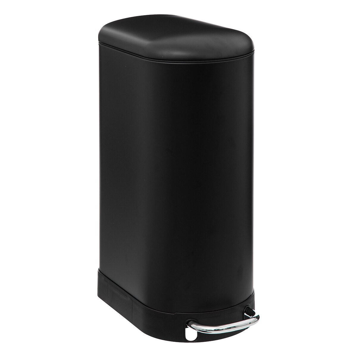 MÜLLEIMER schmal Ariane 30 l 42,5/25/62,2 cm - Schwarz, Metall (25/62.2/42.5cm) - 5five Simply Smart