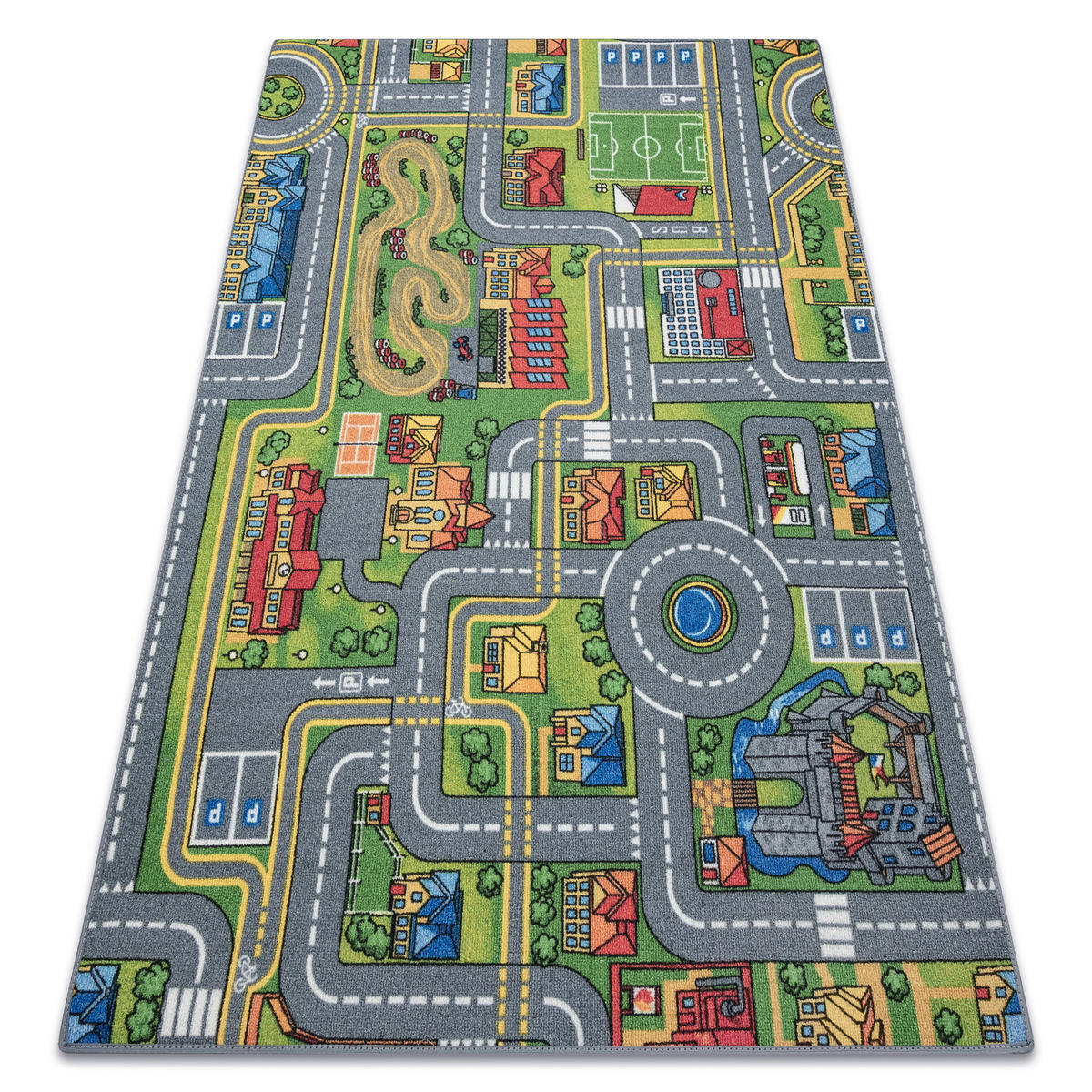 TEPPICH Rebel Roads 95/200 cm - Grau, Textil (95/200cm) - rugsX