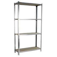 SCHWERLASTREGAL Mid Muli HxBxT 150 x 100 x 50 cm 4 Fachböden Fachlast 150 kg Verzinkt - Silberfarben, Metall (100/150/50cm) - PROREGAL