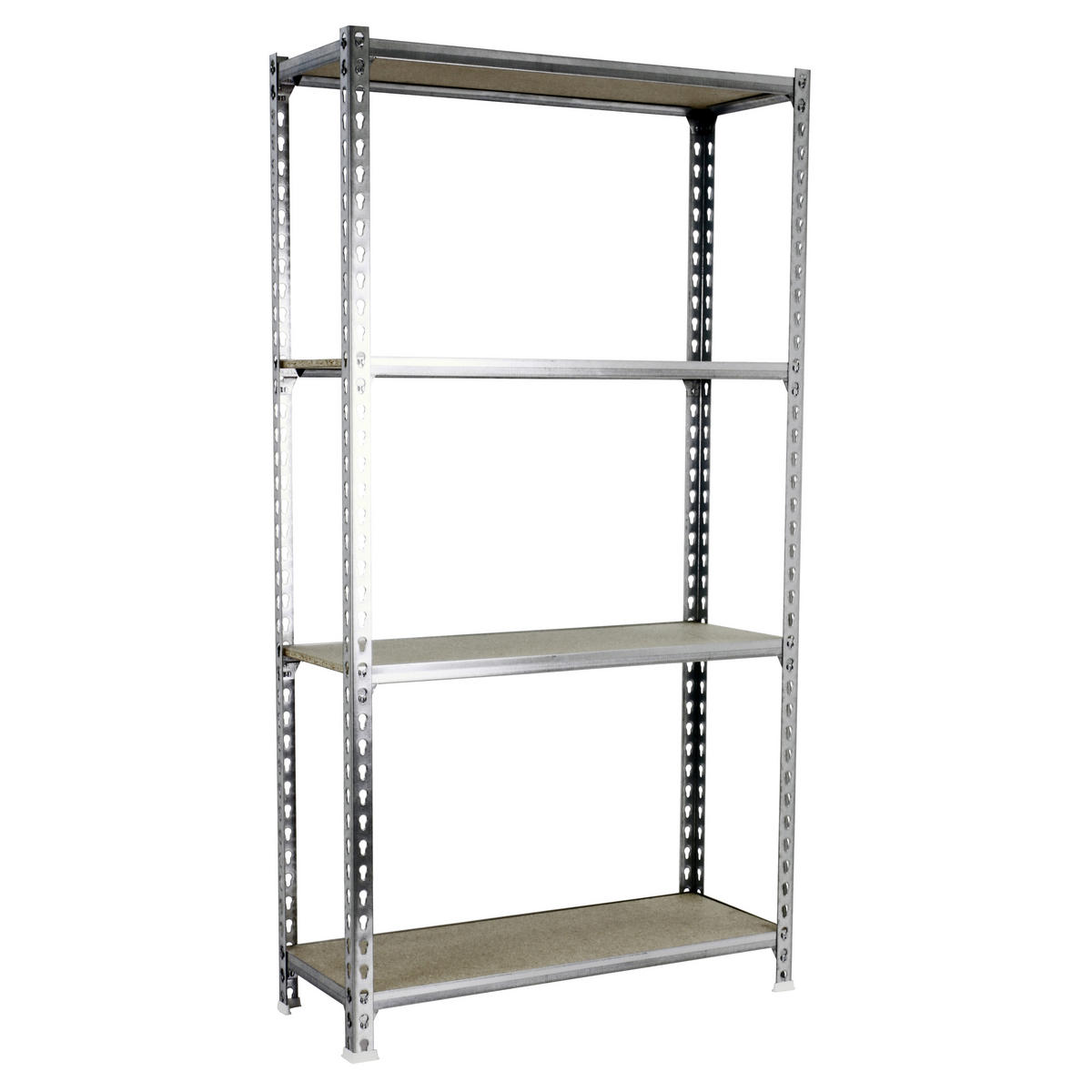SCHWERLASTREGAL Mid Muli HxBxT 150 x 100 x 50 cm 4 Fachböden Fachlast 150 kg Verzinkt - Silberfarben, Metall (100/150/50cm) - PROREGAL