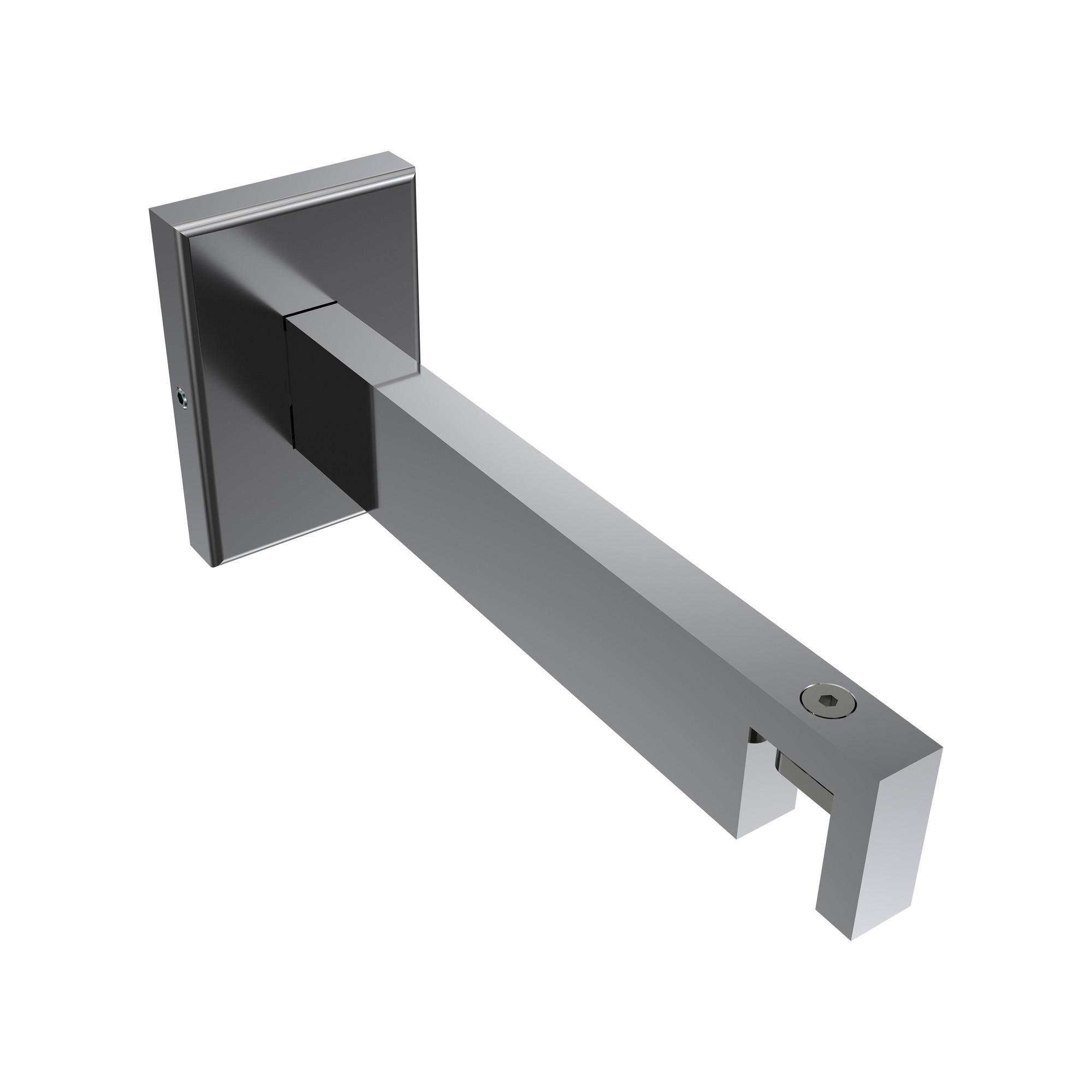 TRÄGER FÜR GARDINENSTANGEN INNENLAUF 14x35 mm, Smartline 1-läufig lang, Chrom - Chromfarben, Metall (14.5/6.5/4.5cm) - INTERDECO