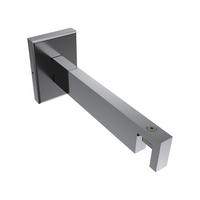 TRÄGER FÜR INNENLAUFSTANGEN 14x35 mm, Smartline 1-läufig lang, Chrom - Chromfarben, Metall (14.5/6.5/4.5cm) - INTERDECO