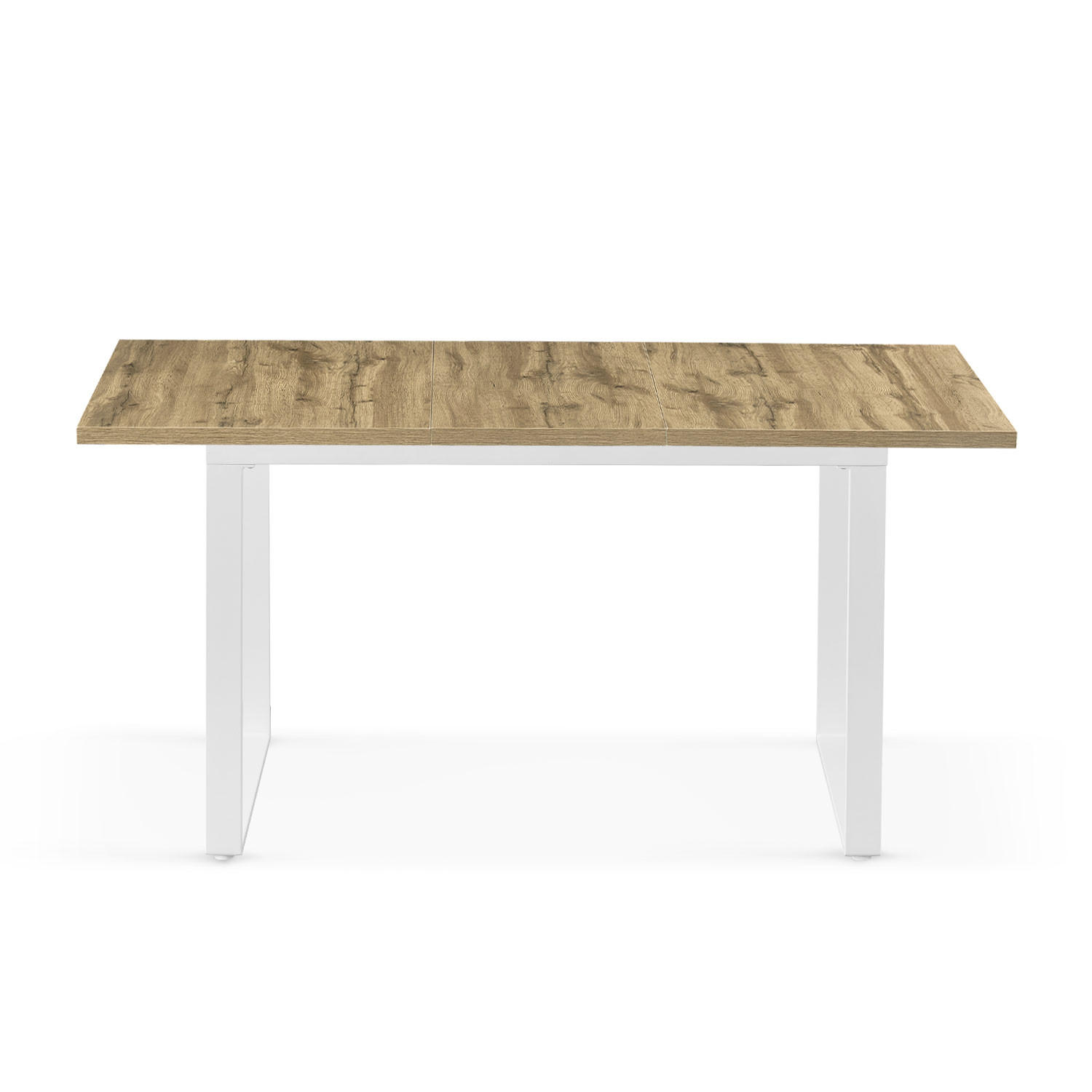 ESSTISCH LEVIN 120-160/80/76 cm Eiche - Eichefarben, Holz (80/120/76cm) - B&D Home