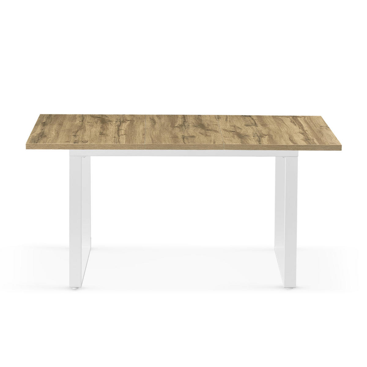 ESSTISCH LEVIN 120-160/80/76 cm Eiche - Eichefarben, Holz (80/120/76cm) - B&D Home