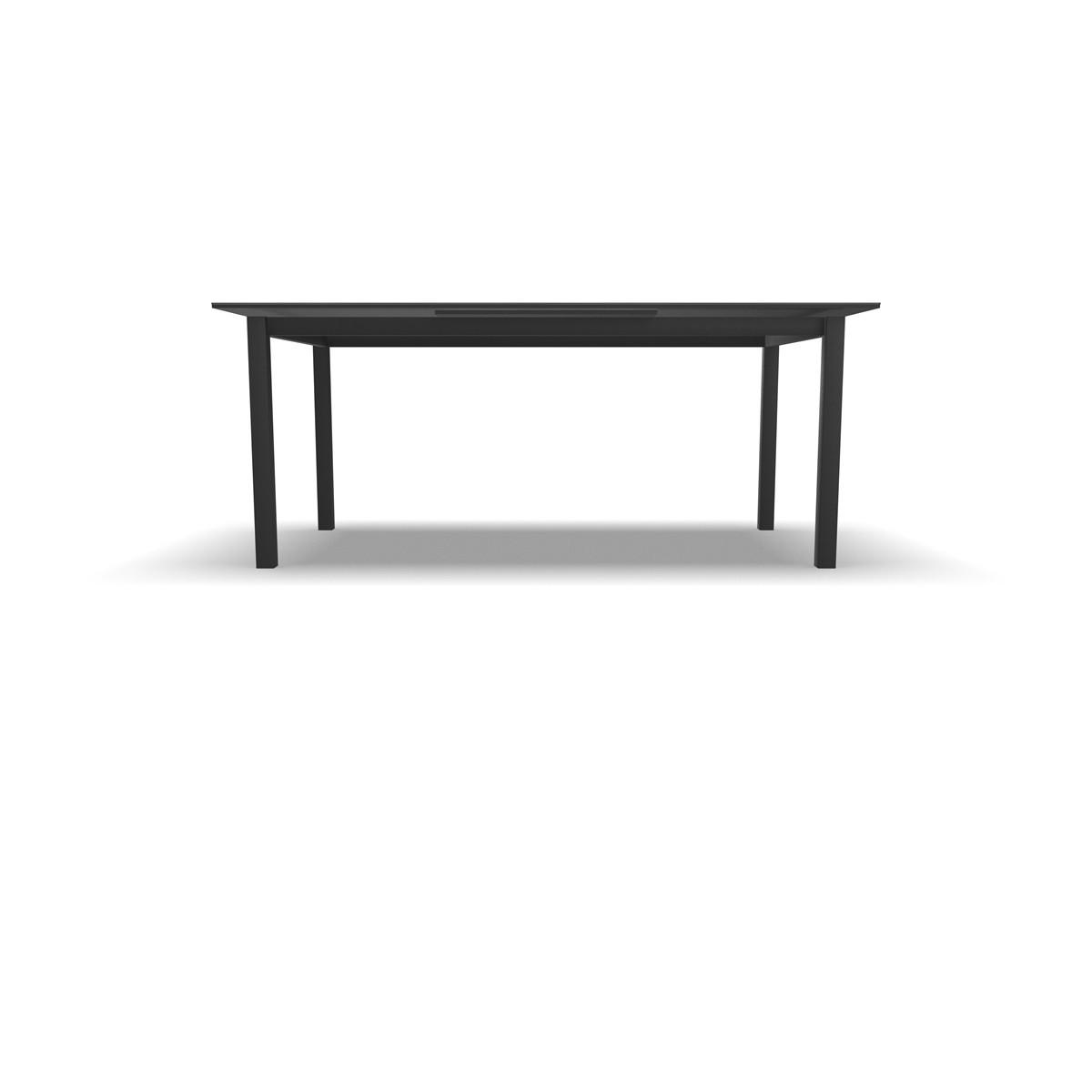 GARTENTISCH Lagos - Grau - 200/260/96/74 cm - Grau, Metall (200/96/74cm) - Lesli Living