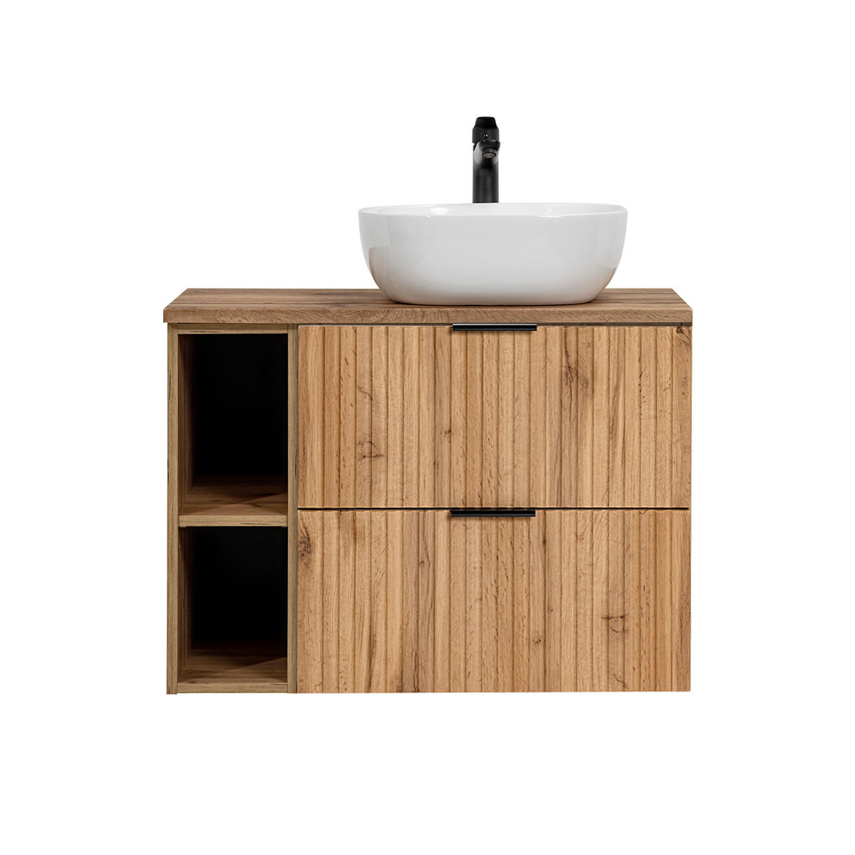 WASCHTISCH 80.6cm Adriel Holz - Braun, Holzwerkstoff (80.6/59/46cm) - Petits-meubles