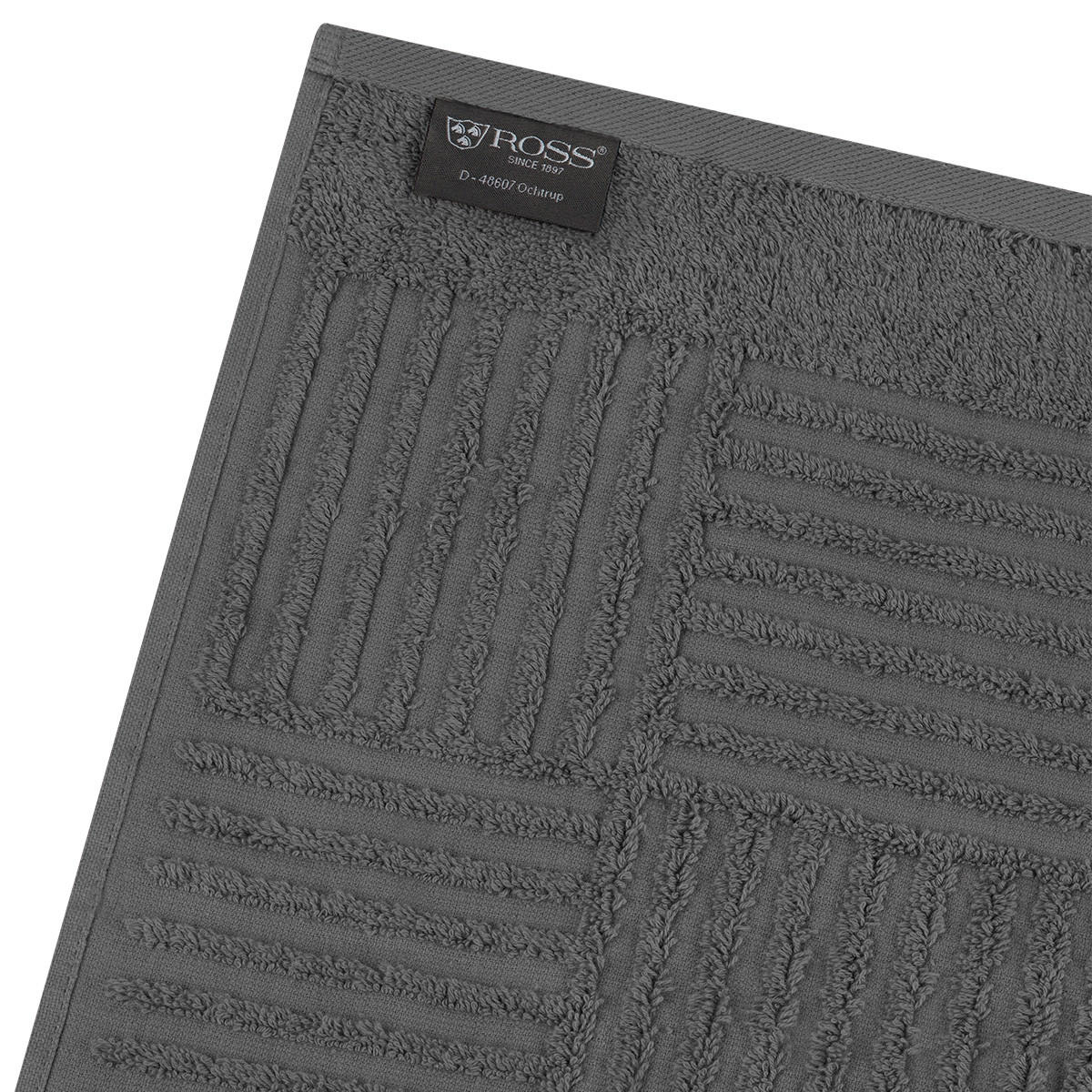 HANDTUCH Carre 4er-Set - Dunkelgrau, Textil (50/100cm) - Ross