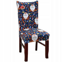 STUHLHUSSE Weihnachts-Stuhlhusse 1 Stück - Schwarz Hochglanz, Textil (40/40cm) - KRUMAD