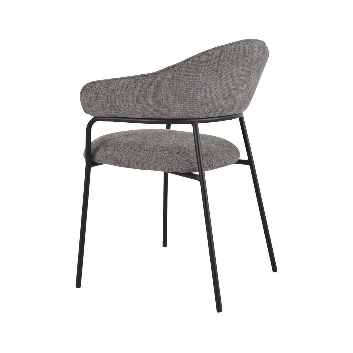 STÜHLE 2er Set Grau 56,5/57/82,5 cm - Grau, Textil (57/82.5/56.5cm) - Mobili Rebecca