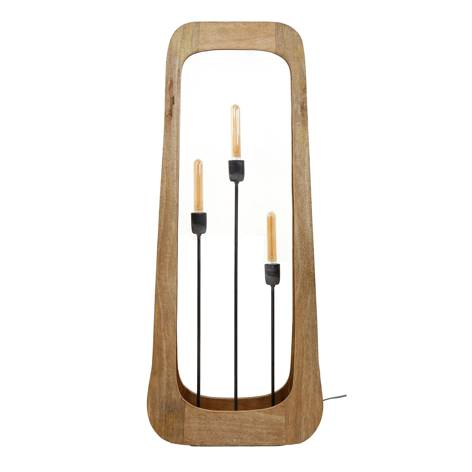 STEHLEUCHTE Bray Braun 14/50/120 cm - Braun, Holz (14/50/120cm) - Hoyz Collection