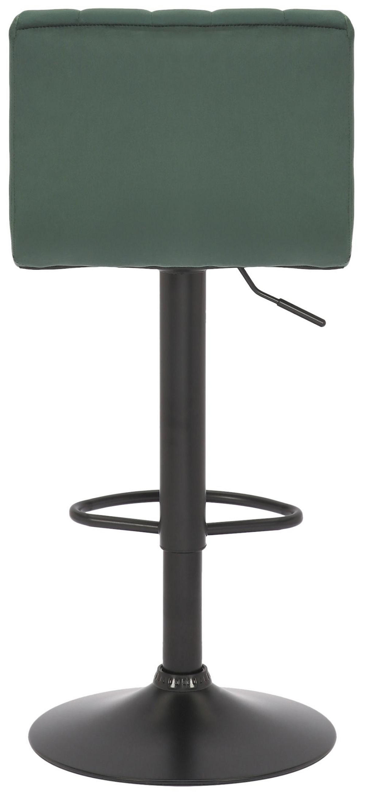 BARHOCKER 2er Set Samt grün - Grün, Textil/Metall (41/87/49cm) - CLP