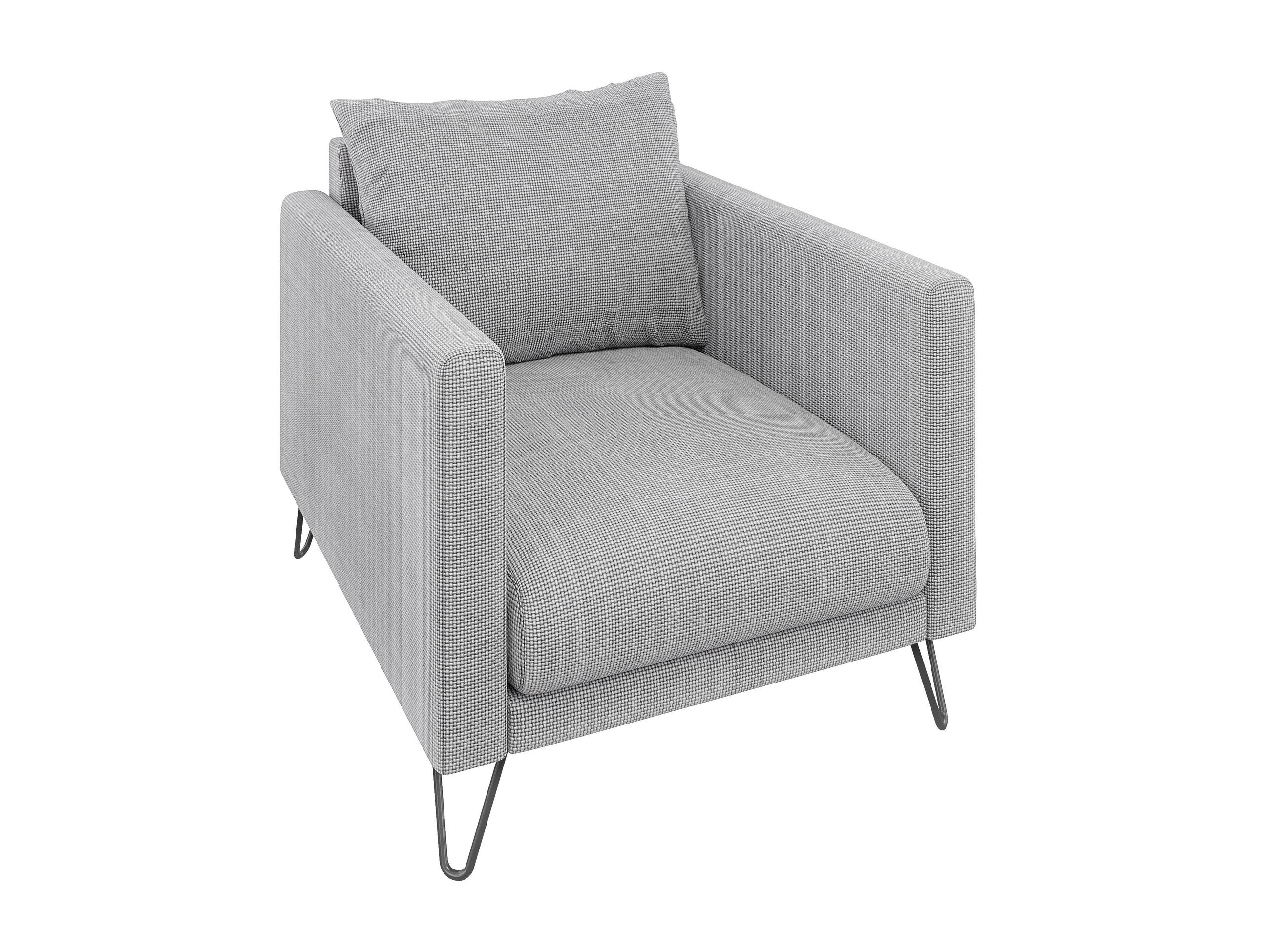 S-Style Sessel Hellgrau 80x85x100 cm