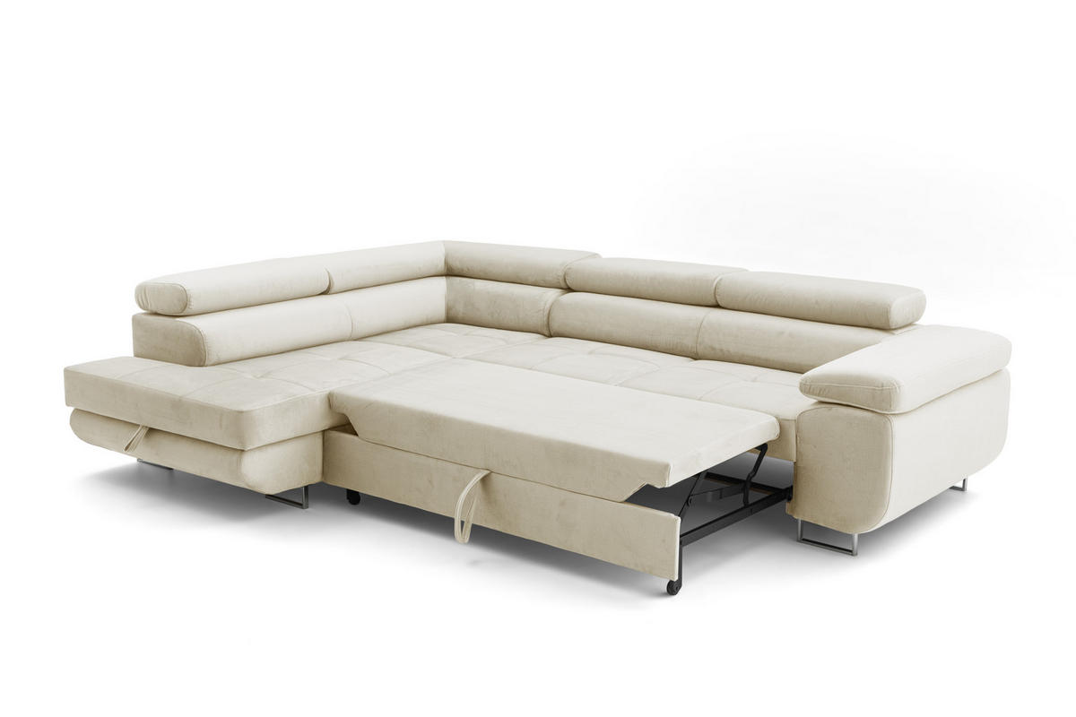 ECKSOFA WILD L Links Beige - Beige, Holz (203/274cm) - Muffo