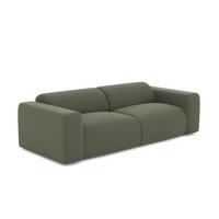 SOFA 4-Sitzer Rastergewebe Olivgrün 240cm - Olivgrün/Grün, Textil (240/73/97cm) - Sia Home