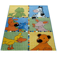 KINDERTEPPICH 140/200 LIEBEN SIEBEN 733 - Multicolor, Kunststoff (140/200cm)
