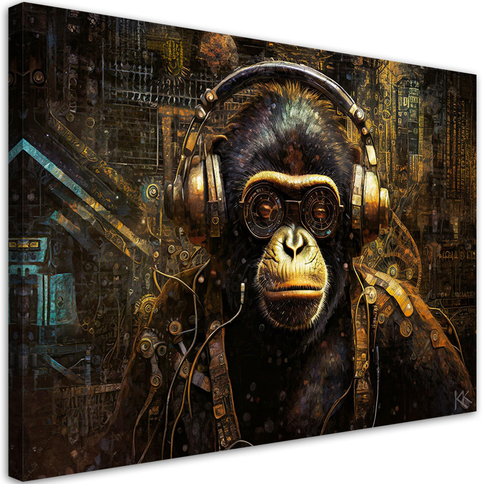 Kunstloft Kunstdruck Braun 60x40 cm