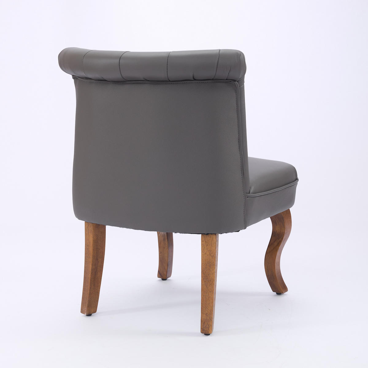 STUHL Echtleder Massivholzbeine, DE-42328, Grau - Grau, Holzwerkstoff (60/72/56cm) - ComfortXL