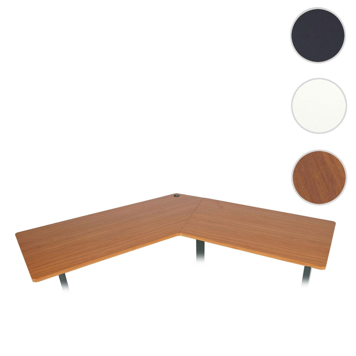 ECK-SCHREIBTISCHPLATTE Braun - Braun, Holz (75/165/2cm) - MCW